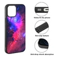 thumbnail image 2 of FINCIBO Soft Rubber Protector Cover Case for Apple iPhone 12 / 12 Pro 6.1" 2020 (NOT FIT Apple iPhone 12 Pro Max 6.7" 2020/iPhone 12 mini 5.4" 2020), Hot Pink Sky Galaxy Nebula, 2 of 5