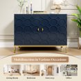 thumbnail image 6 of Boyel Living 2 Doors Accent Sideboard Buffet Cabinet, Blue Storage Cabinet with Shelf, Console Cupboard for Kitchen Living Room, 6 of 6