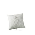 thumbnail image 1 of Weddingstar Bridal Tapestry Square Ring Pillow White, 1 of 3