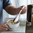 thumbnail image 3 of sunsanly Stainless Steel Soup Spoon High Grade Burr-free Handle Durable Rust-proof Table Dinner Spoon Comfortable Ladle Spoon for Home Kitchen, 3 of 7
