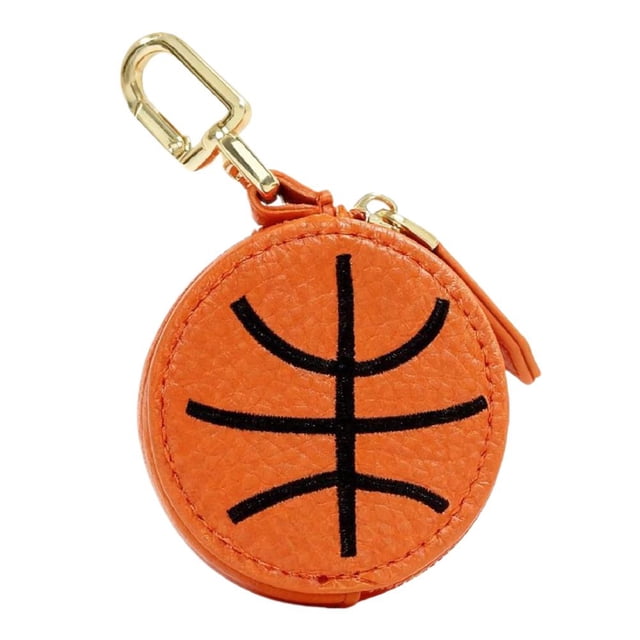 Mini PU Coin Purse Cute Hanging Multifunctional Bag Wallet Rugby Football Mini Basketball