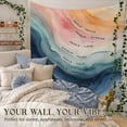 thumbnail image 5 of Coastal Wildflower Tapestry, Flower Field Landscape Tapestries Wall Blanket, Preppy Beach Floral Wall Hanging Decor for Teen Girl Women Home Living Room Bedroom, 5 of 5