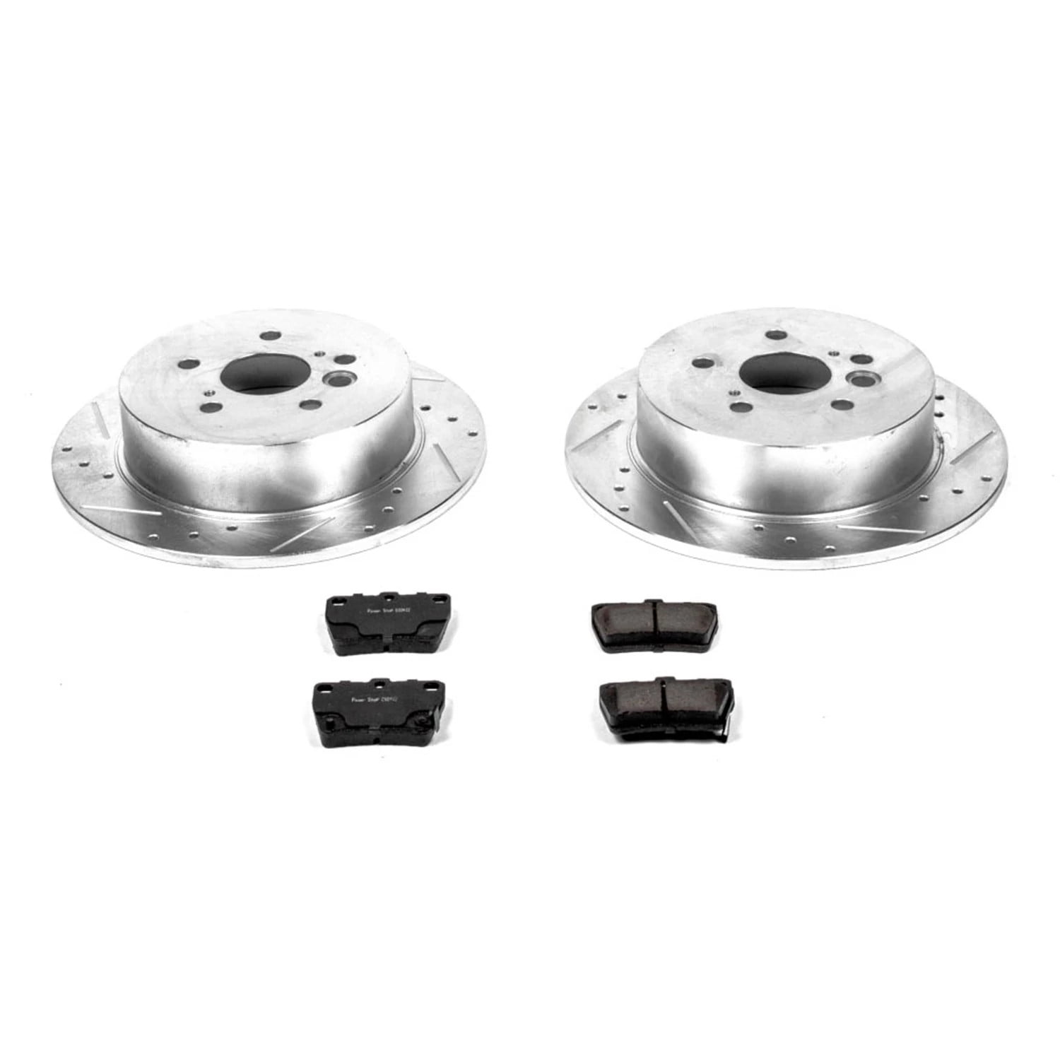 PowerStop Rear Z23 Evolution Sport Carbon-Fiber Ceramic Brake Pad and Drilled & Slotted Rotor Kit Fits: TOYOTA Select Models K3028