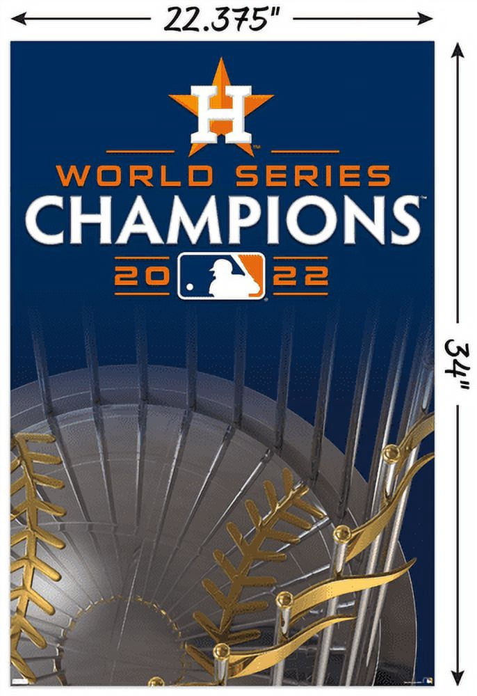 MLB Houston Astros - 2022 World Series Team Logo Wall Poster, 22.375" x 34"