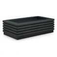 thumbnail image 1 of Meridian Furniture Rory Black Vegan Leather Coffee Table, 1 of 29