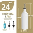 thumbnail image 5 of SWEEJAR Large Ceramic Olive Oil Dispenser Bottle,24 Fl Oz (Red), 5 of 5