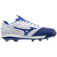 thumbnail image 3 of Mizuno Mizuno Sweep 5 Low Women's Metal Softball Cleat, Size 9.5, White-Royal (0052), 3 of 5