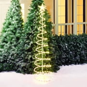 Holiday Time Prelit Spiral Christmas Tree 6 ft, Clear Lights Walmart