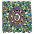 thumbnail image 3 of Ambesonne Retro Shower Curtain, Abstract Hippie Forms, 69"Wx75"L, Multicolor, 3 of 3