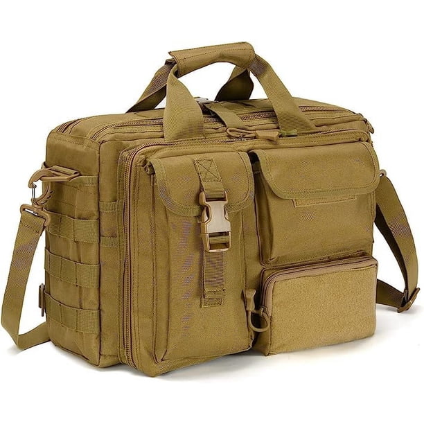 Bolsos de hombre de color caqui Bolsos de hombro tácticos Bolsos militares Bolsos de supervivencia Bolsos de senderismo Bolsos de negocios Bolsos Oxford 600D Maletines para hombres Bolsos para computa