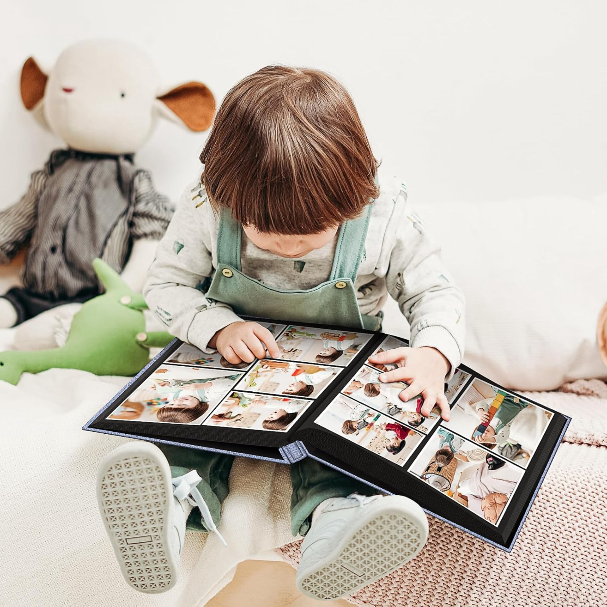 Photo Album 4x6 200/600 Pockets for Wedding Gifts, Linen Hardcover Picture Albums for Family Anniversary Baby Vacation Pictures