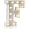 thumbnail image 1 of Yazoeia LED Alphabet Letter & Number Light Sign Decorations Lamp for Home Birthday Party Event Night Lights 22cm (F) CJB12-44796, 1 of 9