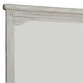 thumbnail image 5 of 36 Inch Mirror with Chiseled Inner Wooden Frame, White, 5 of 5