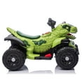 thumbnail image 5 of 12V Kids Ride On Electric ATV for Kids, Kids Dinosaur Ride on Car Toy, W/Cool Light, 2WD, Multimedia Center Panel With Children's Favorite Songs, Bluetooth & Microphone Interface, Power Display, 5 of 8
