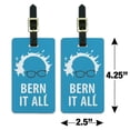 thumbnail image 6 of Bern It All Bernie Sanders Burning Democrat Luggage ID Tags Suitcase Carry-On Cards - Set of 2, 6 of 6