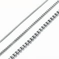 thumbnail image 2 of INFINIQUE CREATIONS Stainless Steel Silver Box Chain - Bracelet and Silver Necklace for Women and Men, 1mm-3mm, 7'-38', Silver - 1 Pack, 2 of 7