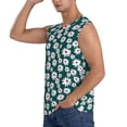 thumbnail image 3 of Daiia Daisies Flowers Printed Men's Tank Tops,Casual Soft Sleeveless Gym Muscle Shirts Bodybuilding Tee-Small, 3 of 8