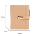 thumbnail image 2 of Cartera para Mujer Cuero Pequeño Bloqueo RFID Tarjetero con Bolsillo con Cremallera Plegable,Beige, 2 of 5