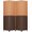 CM, variant on FDW Room Divider Wood Screen 4 Panel Folding Portable Partition Screens Wooden Mesh Woven Design Room Screen Divider for Home Office (Chocolate Brown)