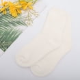thumbnail image 2 of Unique Bargains 1 Pair Women's Comfortable Sleep Cozy Socks White 93% Polyester 7% Spandex, 2 of 5