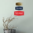 thumbnail image 2 of Signs ByLITA Fancy Believe in Yourself and Anything is Possible Durable ABS Plastic | Laser Engraved | Easy Installation | Elegant Design Sign (Brushed Silver) - Small, 2 of 6