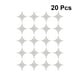 thumbnail image 2 of WORGEOUS 20 piezas 10 pulgadas globo de papel de aluminio pequeño globo Shuriken suministros para fiestas globos decorativos (plata), 2 of 9