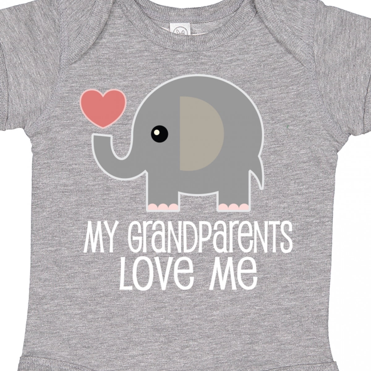 Inktastic My Grandparents Love Me Baby Clothes Boys or Girls Baby Bodysuit