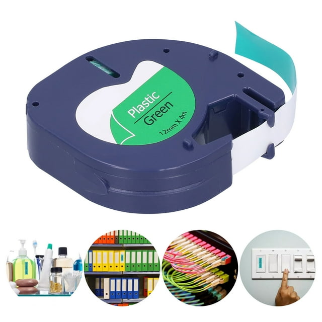 Dioche Label Tape Replacement, Label Machine Print Label Tape Touch Label Tape 12mm Label Tape Label Tape For Label Maker For Marking