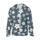 thumbnail image 1 of Fotbe Blue Flower Chaqueta con Protección Solar UPF 50+ para Hombre y Mujer, Camisa con Capucha y Bolsillos-XX-Large, 1 of 7