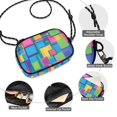 thumbnail image 3 of FORMRS Mini Crossbody Bag for Women Adjustable Rope Shoulder Casual Phone Purse, Colorful Geometric Pattern, 3 of 7