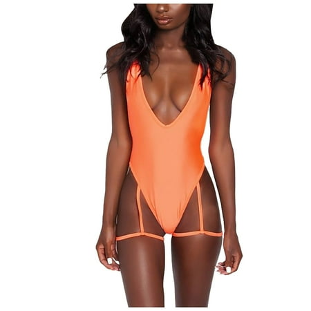 Midwennn Underwear Sexy Lace Up Ladies Pajamas Size Pajamas Underwear Plus Peach Lingerie for Women for Sexy