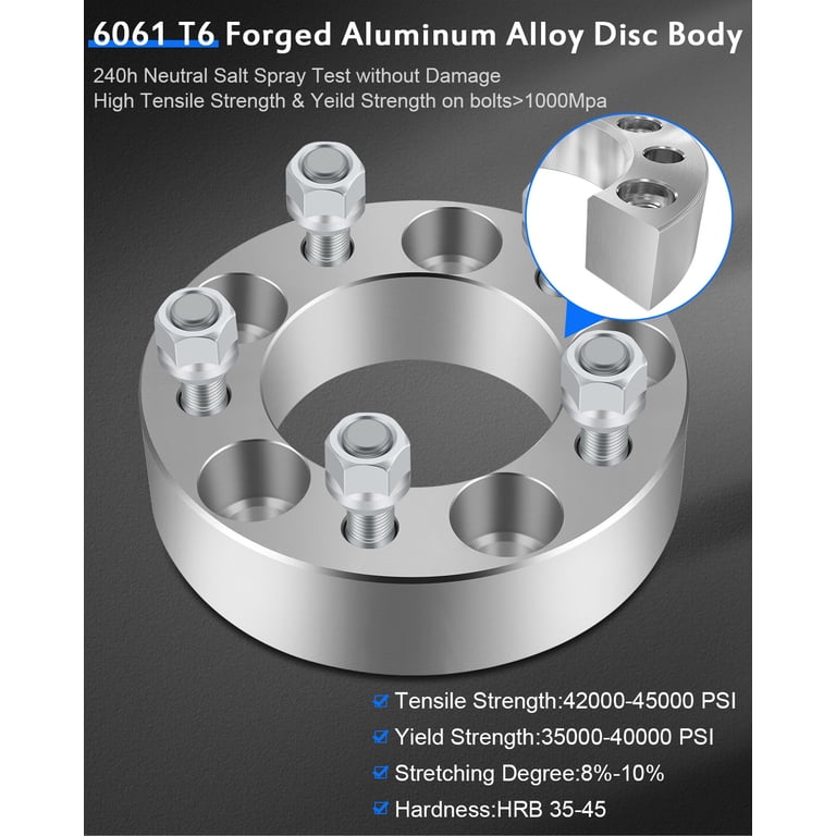 ECCPP 2X 2 inch 5x114.3mm 50mm Wheel Spacers 5 Lug 5x4.5 to 5x4.5 82