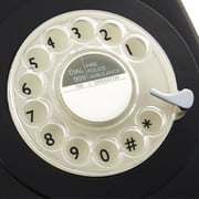 GPO 746 Rotary Dial Corded Phone, Black, (New)