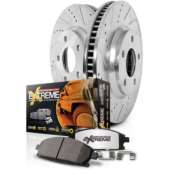 Power Stop Z36 Extreme Carbon Fiber Ceramic Brake Kit | Off-Road/Towing Use | Superior Pad Bite | Noise-Free Braking