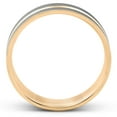 thumbnail image 3 of Pompeii 14k Yellow Gold & Black Brushed Mens 6mm Flat Comfort Fit Wedding Band (,), 3 of 3