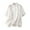 White, variant on Men's Breathable Vintage Short Sleeve Shirt - Chinese Style Casual Top - Lightweight Fabric - Stand Collar - Frog-Button Closures