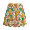 thumbnail image 2 of HELLHERO Lightweight Tennis Skorts, Colorful Floral Print Built-in Shorts 2 Side Pockets Pleated Skort for Golf Pickleball Yoga, 2 of 9