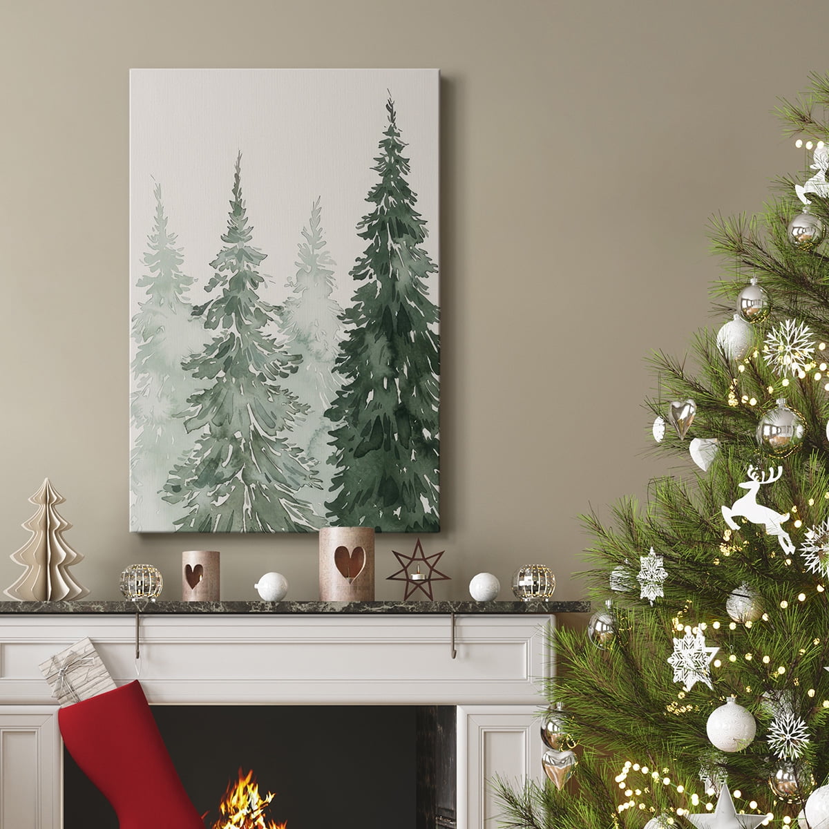 Winter Washed Coppice I- Gallery Wrapped Canvas