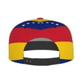thumbnail image 3 of Men Women Flag Of Venezuela Flat Bill Hip Hop Visor Snapback Hat Adjustable Baseball Cap, 3 of 8