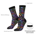 thumbnail image 4 of Pofeuu Flowers And Birds Print Crew Socks, Adult Running Hiking Socks for Youth and Adult, 4 of 6