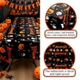 thumbnail image 4 of HJQEQVD Halloween Tablecloth Pumpkin Spider Web Bats Patterns Decor Halloween Table Cover Rectangular Cloth Halloween Tablecloth for Halloween Party Decorations 54×108 in, 4 of 6