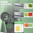 thumbnail image 4 of Meal Prep Vegetable Slicer with Adjustable Blade, Quick Chopper for Kitchen & Fast Onion Dicer for Salad, Easy Clean Dishwasher Safe Mandoline, Kitchen Gadget for Busy Cooks Beginners Elderly, 4 of 10