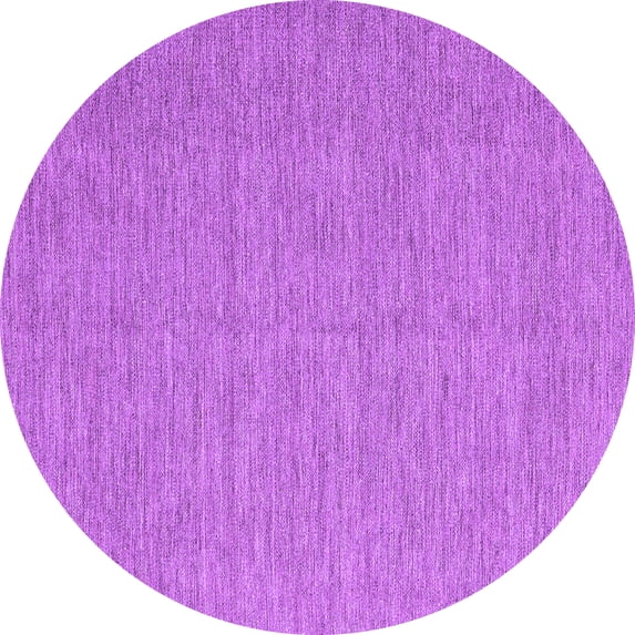 Ahgly Company Indoor Round Abstract Purple Contemporary Area Rugs, 7' Round