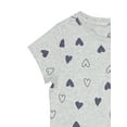 thumbnail image 4 of Wonder Nation Girls Kid Tough Tee with Short Sleeves, Sizes 4-18 & Plus, 4 of 4