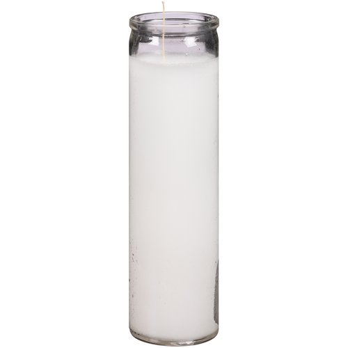Rosary Solid White Wax Candle