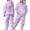#02 Purple, variant on Gelikeya Cute Sweatsuits 2 Piece Pants Set Hooded Sweatshirt and Jogger Sweatpants Boys Girls Tracksuits Preppy Clothes (Black, 10-11 Years)