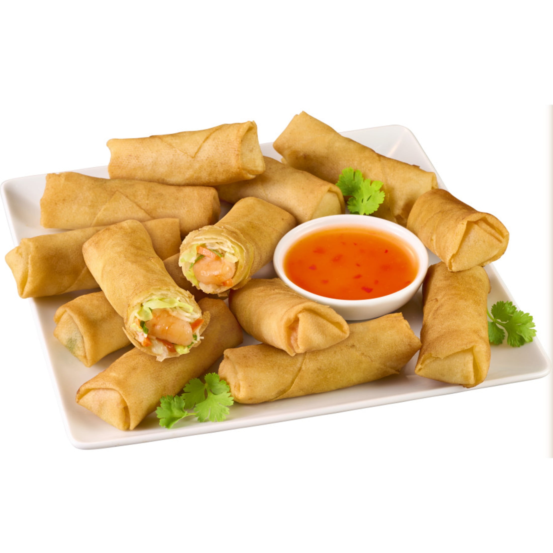 SeaPak Shrimp Spring Rolls with Sweet Thai Chili Sauce, 18 oz, BAP Certified (Frozen Seafood)