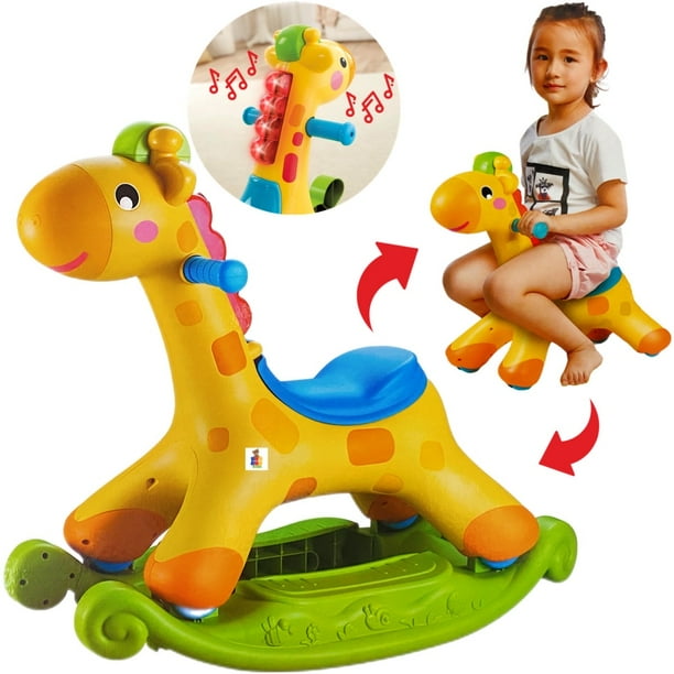 Jirafa Montable Fisher Mecedora Jirafa Fisher Price Andadera Y
