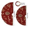 thumbnail image 4 of Ryvnso Christmas Tree Skirt Pinecone Bells Christmas Xmas Tree Skirts Ornament Home Decorations 47.2", 4 of 6