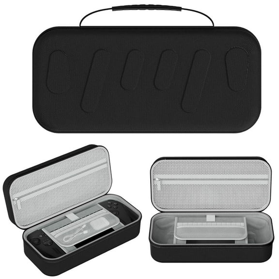 Carrying Case for ROG Xbox Ally X/Ally, EVA Hard Case Travel Storage Bag Anti-Drop Protective Cover for ROG Xbox Ally X Handheld Gaming Console & Accessories (Black)